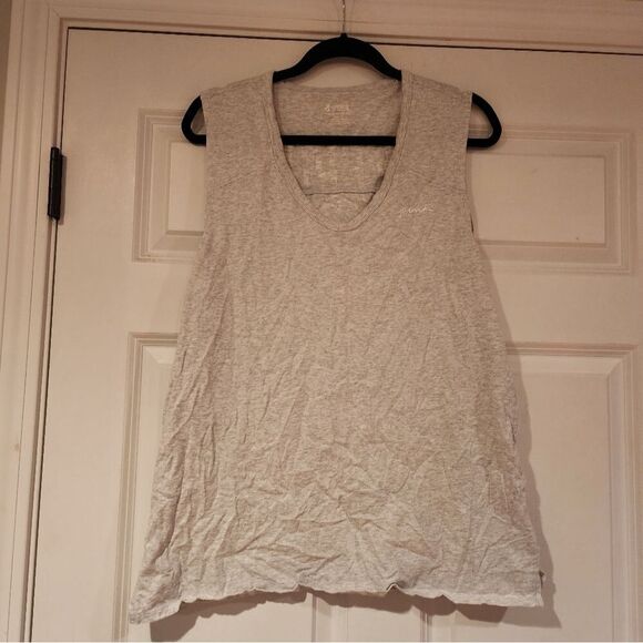 Victoria's Secret Pink light gray oversized tank M - Picture 1 of 4